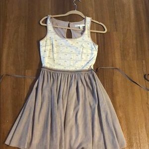 LC Lauren Conrad dress mixed media dress